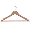 Kleiderbügel Zedernholz unlackiert mit Messinghaken, Rockkerben und anti-rutsch Hosensteg, 45 cm Kleiderbügel Zedernholz unlackiert mit Messinghaken, Rockkerben und anti-rutsch Hosensteg, 45 cm