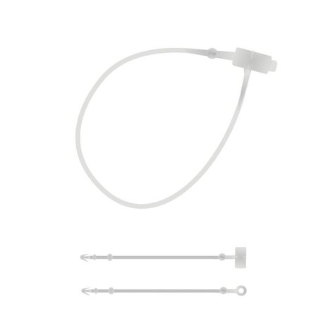 DER KLEIDERBÜGELRIESE Sicherheitsfäden Kunststoff (PP) transparent, 125 mm