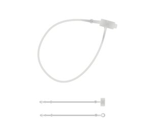 DER KLEIDERBÜGELRIESE Sicherheitsfäden Kunststoff (PP) transparent, 225 mm