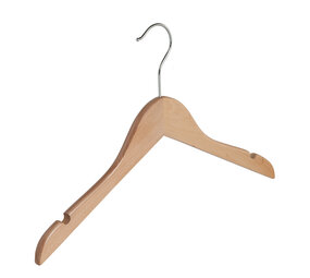 DER KLEIDERBÜGELRIESE Kinderbügel Lotusholz natur lackiert mit Rockkerben, 36 cm DER KLEIDERBÜGELRIESE Kinderbügel Lotusholz natur lackiert mit Rockkerben, 36 cm