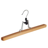 Der Kleiderbügelriese Hosenklemme Lotusholz natur lackiert, 35 cm