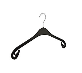 Blusen / Hemdenbügel Kunststoff schwarz, 38 cm