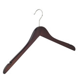 Blusen / Hemdenbügel Buchenholz wenge gebeizt mit Rockkerben, 41 cm Blusen / Hemdenbügel Buchenholz wenge gebeizt mit Rockkerben, 41 cm