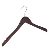 Blusen / Hemdenbügel Buchenholz wenge gebeizt mit Rockkerben, 44cm Blusen / Hemdenbügel Buchenholz wenge gebeizt mit Rockkerben, 44cm