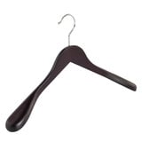 Jacken / Anzugbügel Buchenholz wenge gebeizt mit Schulterverbreiterung, 38 cm