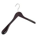 Jacken / Anzugbügel Buchenholz wenge gebeizt mit Schulterverbreiterung, 44 cm