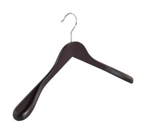 Jacken / Anzugbügel Buchenholz wenge gebeizt mit Schulterverbreiterung, 44 cm Jacken / Anzugbügel Buchenholz wenge gebeizt mit Schulterverbreiterung, 44 cm