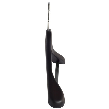 Jacken / Anzugbügel Buchenholz wenge gebeizt mit Schulterverbreiterung und anti-rutsch Hosensteg, 41 cm