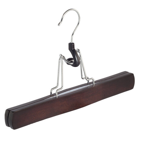 Hosenklemme Buchenholz wenge gebeizt mit Filz Einlage, 27 cm Hosenklemme Buchenholz wenge gebeizt mit Filz Einlage, 27 cm