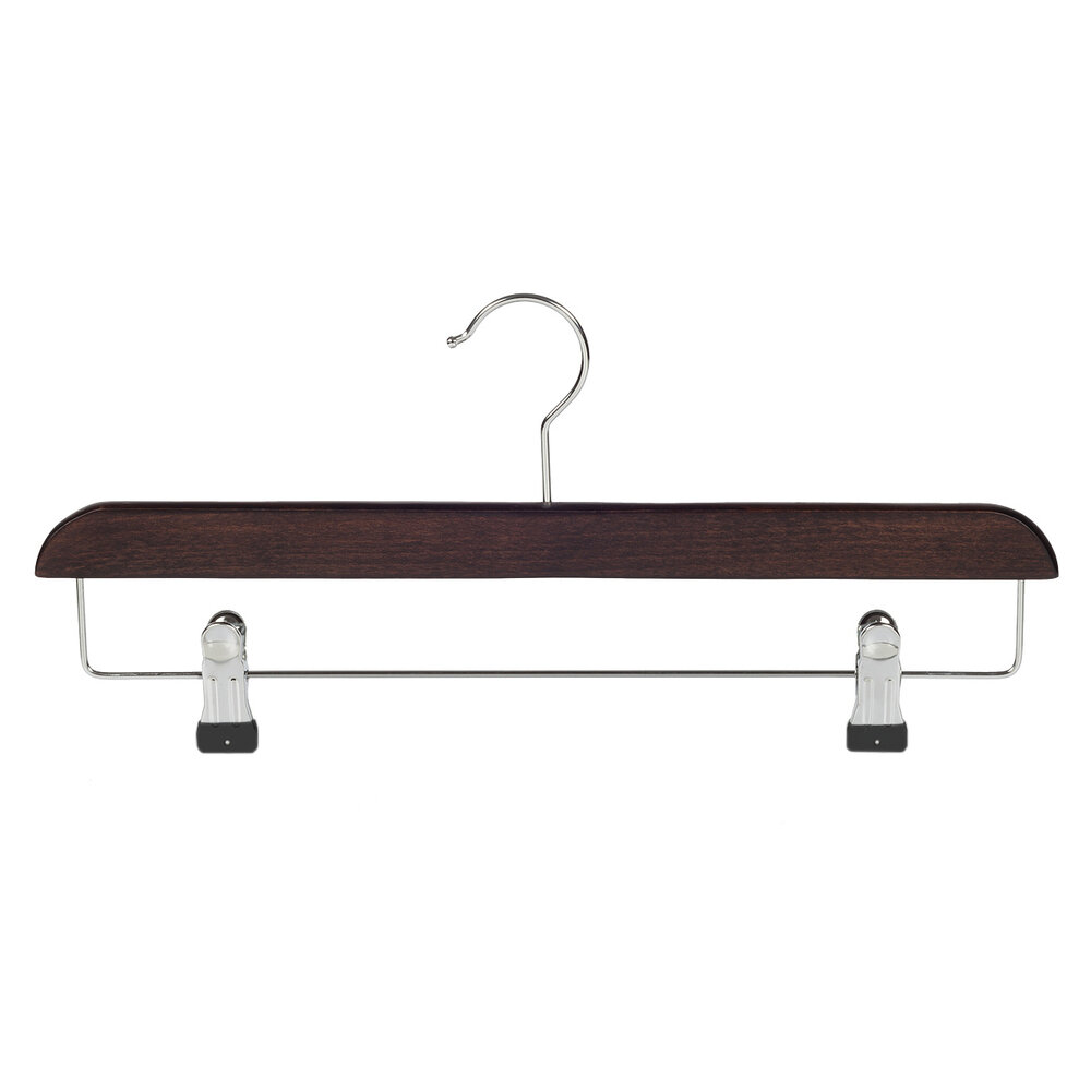 Rock / Hosenbügel Buchenholz wenge gebeizt mit Klammersteg, 40 cm Rock / Hosenbügel Buchenholz wenge gebeizt mit Klammersteg, 40 cm