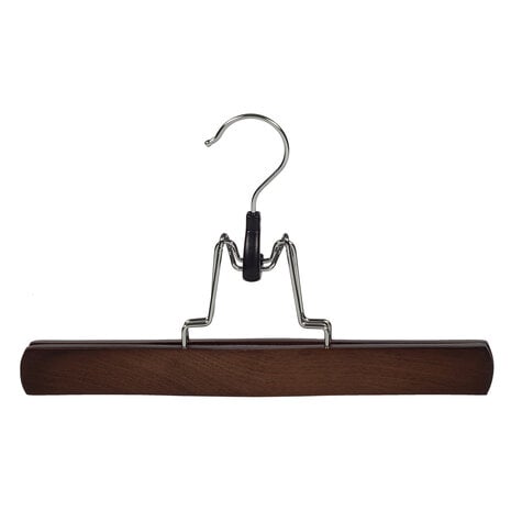 Hosenklemme Buchenholz nussbaum gebeizt mit Filz Einlage, 27 cm Hosenklemme Buchenholz nussbaum gebeizt mit Filz Einlage, 27 cm