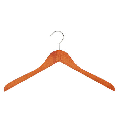 Blusen / Hemdenbügel Buchenholz kirsch gebeizt, 44 cm
