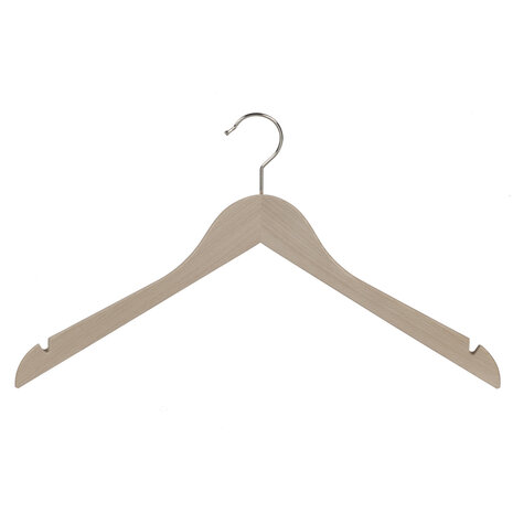 Der Kleiderbügelriese Blusen / Hemdenbügel Buchenholz unlackiert mit Rockkerben, 38 cm Der Kleiderbügelriese Blusen / Hemdenbügel Buchenholz unlackiert mit Rockkerben, 38 cm