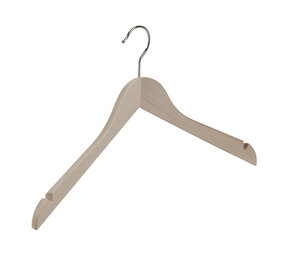 Der Kleiderbügelriese Blusen / Hemdenbügel Buchenholz unlackiert mit Rockkerben, 38 cm Der Kleiderbügelriese Blusen / Hemdenbügel Buchenholz unlackiert mit Rockkerben, 38 cm