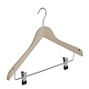 Der Kleiderbügelriese Blouse / shirthanger beukenhout naturel ongelakt met rokinkepingen en knijperlat, 44 cm Der Kleiderbügelriese Blouse / shirthanger beukenhout naturel ongelakt met rokinkepingen en knijperlat, 44 cm