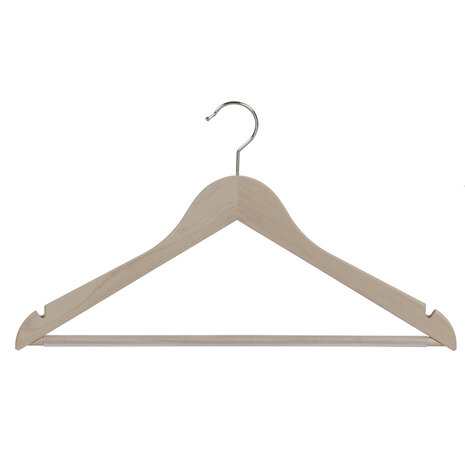 Der Kleiderbügelriese Blusen / Hemdenbügel Buchenholz unlackiert mit Rockkerben und anti-rutsch Hosensteg, 44 cm Der Kleiderbügelriese Blusen / Hemdenbügel Buchenholz unlackiert mit Rockkerben und anti-rutsch Hosensteg, 44 cm
