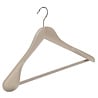 Der Kleiderbügelriese Jacken / Anzugbügel Buchenholz unlackiert mit Schulterverbreiterung und anti-rutsch Hosensteg, 44 cm Der Kleiderbügelriese Jacken / Anzugbügel Buchenholz unlackiert mit Schulterverbreiterung und anti-rutsch Hosensteg, 44 cm