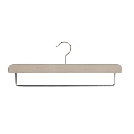 Der Kleiderbügelriese Hosenbügel Buchenholz unlackiert mit anti-rutsch Hosensteg, 40 cm Der Kleiderbügelriese Hosenbügel Buchenholz unlackiert mit anti-rutsch Hosensteg, 40 cm