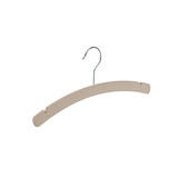 Der Kleiderbügelriese Kinderbügel Buchenholz unlackiert mit Rockkerben, 34 cm