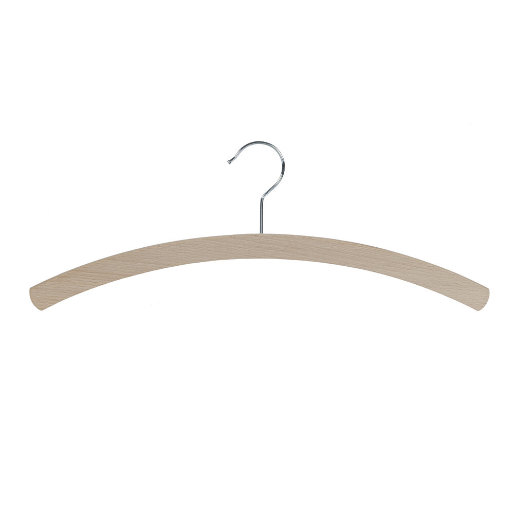 Der Kleiderbügelriese Blusen / Hemdenbügel Buchenholz unlackiert, 42 cm Der Kleiderbügelriese Blusen / Hemdenbügel Buchenholz unlackiert, 42 cm