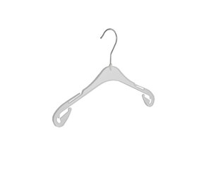 Kinderbügel Kunststoff weiß mit Rockkerben, 26 cm Kinderbügel Kunststoff weiß mit Rockkerben, 26 cm