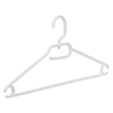 Vielzweckbügel (Kind) Kunststoff weiß mit drehbarer Haken, 33 cm Vielzweckbügel (Kind) Kunststoff weiß mit drehbarer Haken, 33 cm