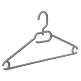Vielzweckbügel Kunststoff grau mit drehbarer Haken, 42 cm