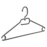 Vielzweckbügel Kunststoff grau mit drehbarer Haken, 42 cm