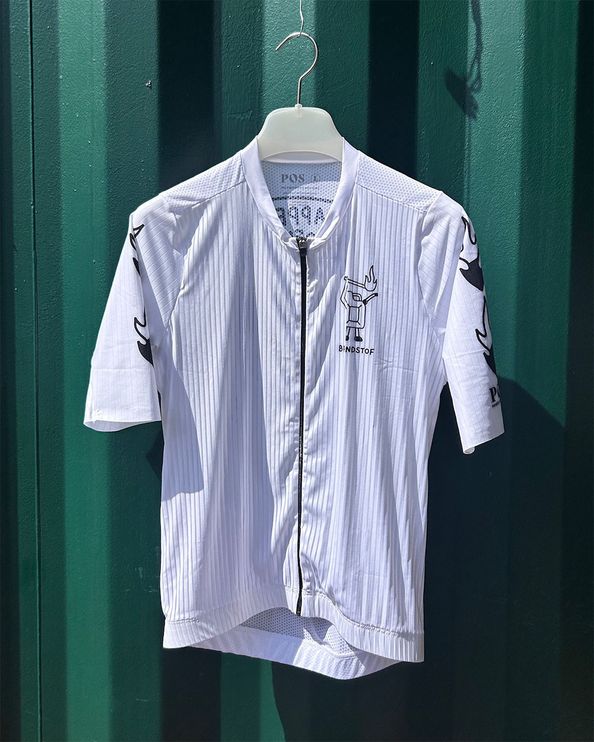 Brandstof White Bike Zip-shirt Unisex