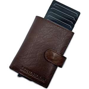 Lundholm Men's Pop-Up Card Holder with Wallet – Brown Lundholm Men's Pop-Up Card Holder with Wallet – Brown