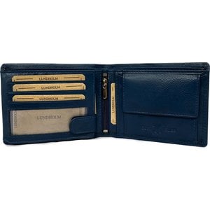 Lundholm Leren Heren Portemonnee met RFID – Donkerblauw Lundholm Leren Heren Portemonnee met RFID – Donkerblauw