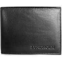 Dunne Billfold Heren Portemonnee Nappa Leer – Zwart