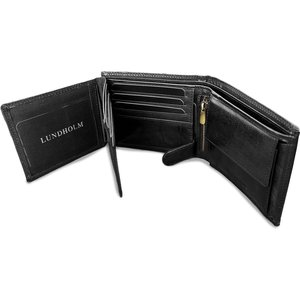 Lundholm Sundsvall – Men's Leather Billfold Wallet with RFID – Black Lundholm Sundsvall – Men's Leather Billfold Wallet with RFID – Black