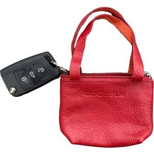 Lundholm Lundholm leren sleuteletui dames rood, auto sleutelhanger dames autosleutel hoesje - sleuteletui met rits leer - sleutelhanger auto dames - sleutelhanger dames cadeau voor vrouw vrouwen cadeautjes