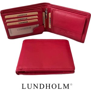 Lundholm Kleine Damen Billfold Geldbörse aus Leder – Rot Lundholm Kleine Damen Billfold Geldbörse aus Leder – Rot