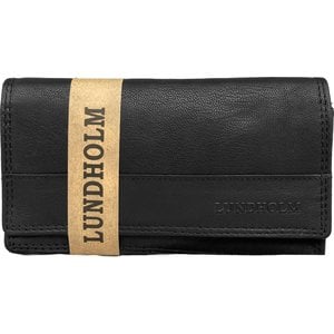 Lundholm Women's Leather Flap Wallet with RFID – Black Lundholm Women's Leather Flap Wallet with RFID – Black