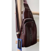 Lundholm crossbody tas heren bruin - heuptas heren festival en outdoor - fanny pack heren full body | Lundholm Roskilde serie