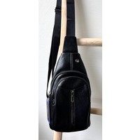 Lundholm crossbody tas heren zwart - heuptasjes heren festival en outdoor - fanny pack heren full body | Lundholm Roskilde serie