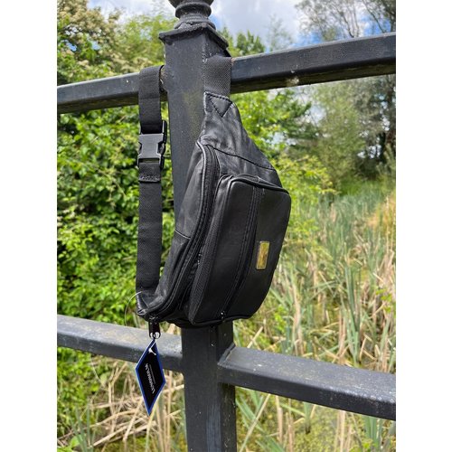 Lundholm Lundholm Heuptasjes heren leer zwart - heuptasjes heren festival fanny pack heren - heuptas heren outdoor | Lundholm Heuptas Sandnes Serie