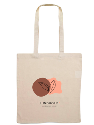 Lundholm Lundholm tote bag katoen cotton - Scandinavisch design - katoenen shopper tas naturel ecru - 100% cotton - zeer sterk | Lundholm Ängelholm collectie