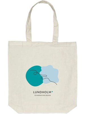 Lundholm Lundholm tote bag katoen cotton extra sterk en ruim - Scandinavisch design - katoenen shopper tas naturel ecru - 100% cotton - boodschappentas zero waste | Lundholm Ängelholm collectie