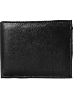 Lundholm Lundholm Leren portemonnee heren leer zeer soepel nappa leer Heren Billfold Zwart