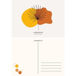 Lundholm Wenskaart blanco Ansichtkaart - kaartjes om te versturen - verjaardagskaart - Scandinavisch design | Lundholm Tampere serie oranje