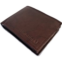 Lundholm leren portemonnee heren zeer soepel nappa leer - billfold model bruin met RFID anti-skim bescherming Norsjö serie