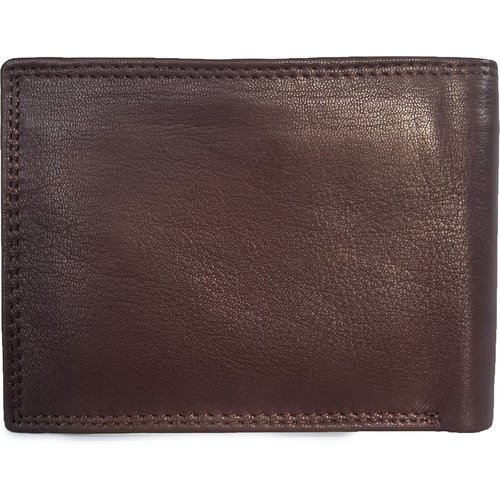 Lundholm Lundholm leren portemonnee heren zeer soepel nappa leer - billfold model bruin met RFID anti-skim bescherming | Norsjö serie