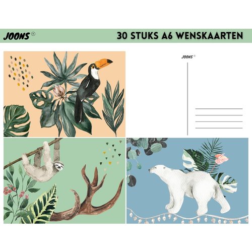 Joons Joons Wenskaarten set blanco 30 stuks - kaartjes om te versturen A6 formaat - kaartenset kaartjes blanco wenskaarten verjaardag Joons Joons Wenskaarten set blanco 30 stuks - kaartjes om te versturen A6 formaat - kaartenset kaartjes blanco wenskaarten verjaardag