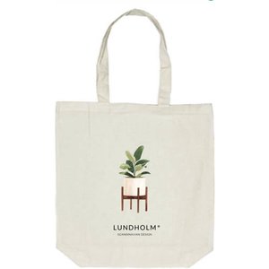 Lundholm Lundholm tote bag katoen cotton - Scandinavisch design - katoenen shopper tas naturel ecru - 100% cotton - zeer sterk | Lundholm Ängelholm collectie