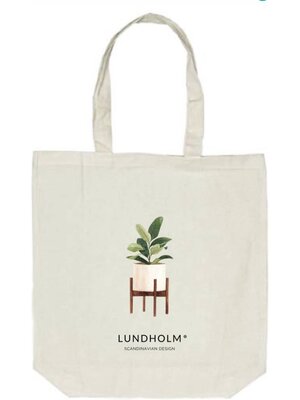 Lundholm Lundholm tote bag katoen cotton - Scandinavisch design - katoenen shopper tas naturel ecru - 100% cotton - zeer sterk | Lundholm Ängelholm collectie