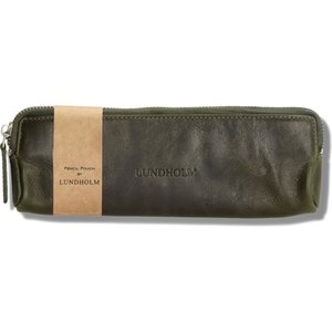 Lundholm Federmäppchen aus Leder – Olivgrün Lundholm Federmäppchen aus Leder – Olivgrün
