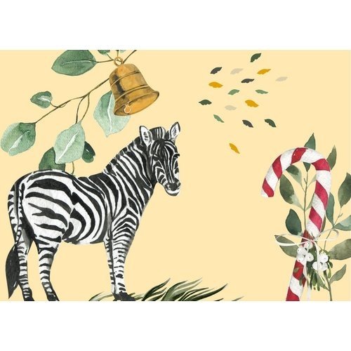 Joons Kerstkaart 'Zebra - Bells are ringing' - A6 formaat luxe hippe kerstkaart - Copy Joons Kerstkaart 'Zebra - Bells are ringing' - A6 formaat luxe hippe kerstkaart - Copy